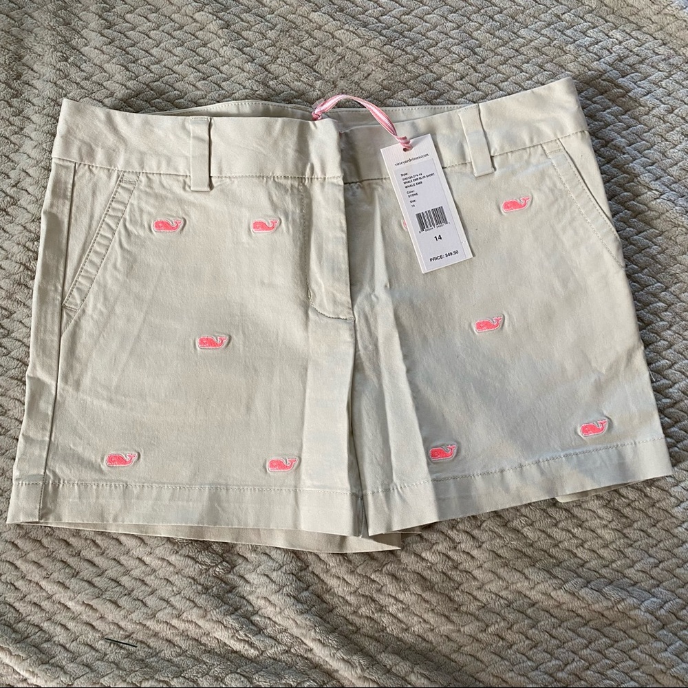 NWT Girls Khaki Whale Vineyard Vines Shorts